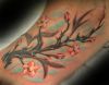 cherry blossom tattoo pic on feet